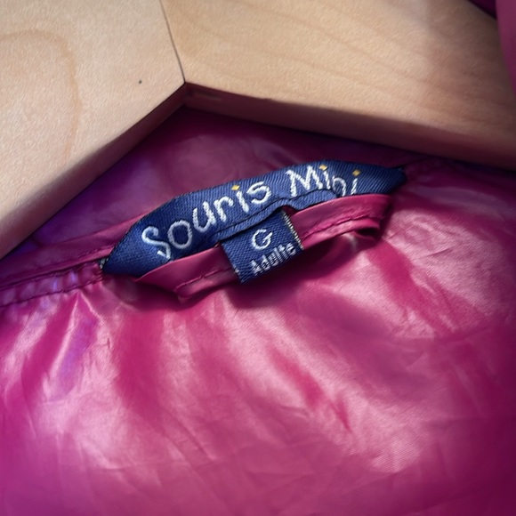 Souris Mini Puffer Jacket - Small, Raspberry Color | Size G - Picture 2 of 3